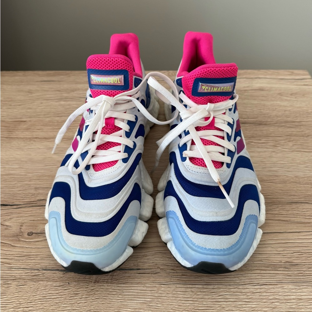 Adidas FX4730 ClimaCool Vento Running Shoes White Blue Pink Men's Sz 9
